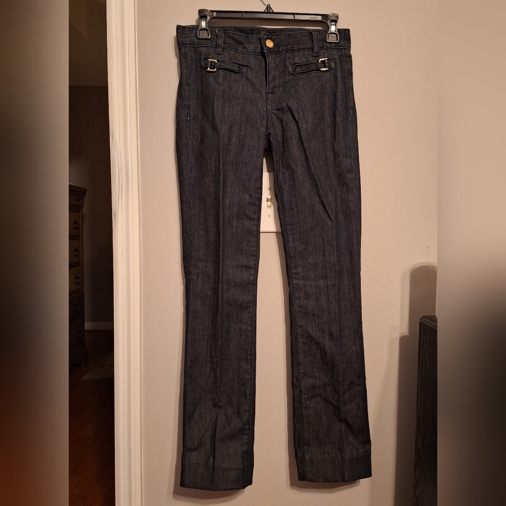 J. Crew Classic Black Denim Straight Leg Jeans